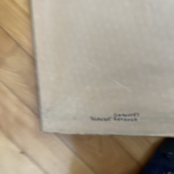 VTG Golden Framed Needlepoint Wall Art Picture Flowers In Tea pot 18*” x 14” - Picture 14 of 16